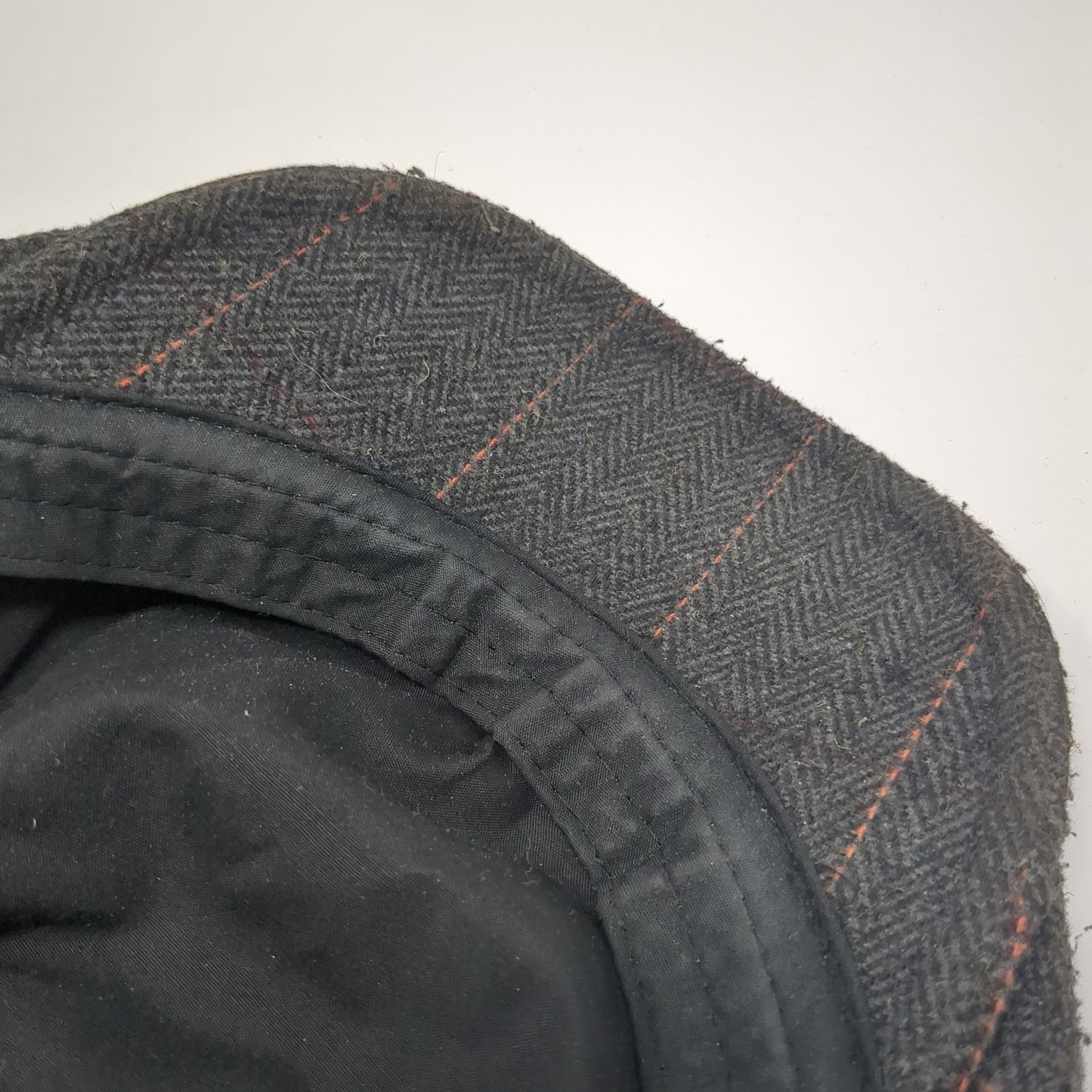 Unbranded Newsboy Cap Gray One Size Adjustable Lightweight Tweed Blank