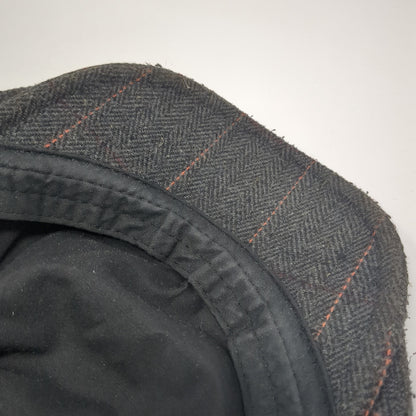 Unbranded Newsboy Cap Gray One Size Adjustable Lightweight Tweed Blank