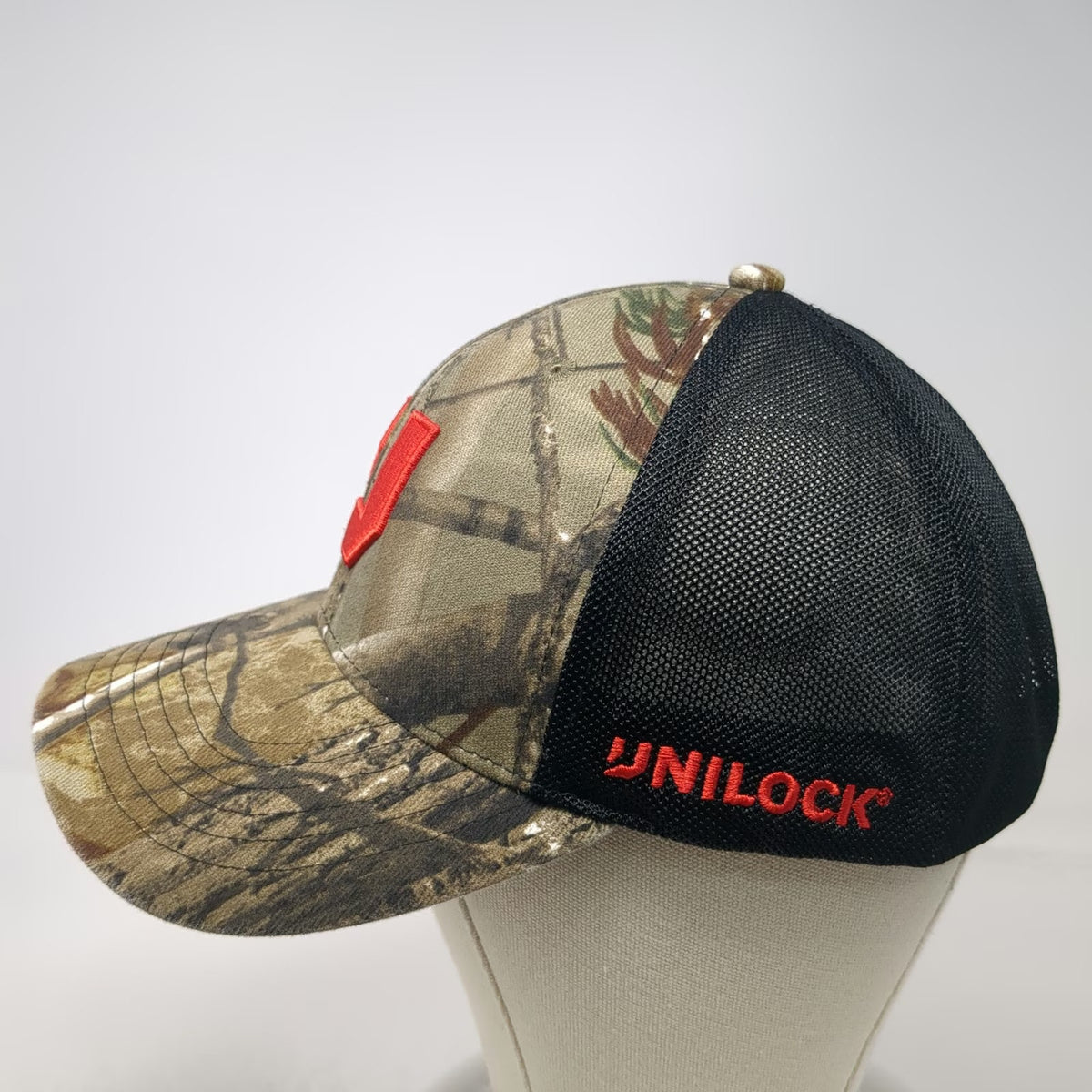 Unilock Pavers & Walls Baseball Cap Brown Camo OSFM Strapback Mesh Trucker Hat