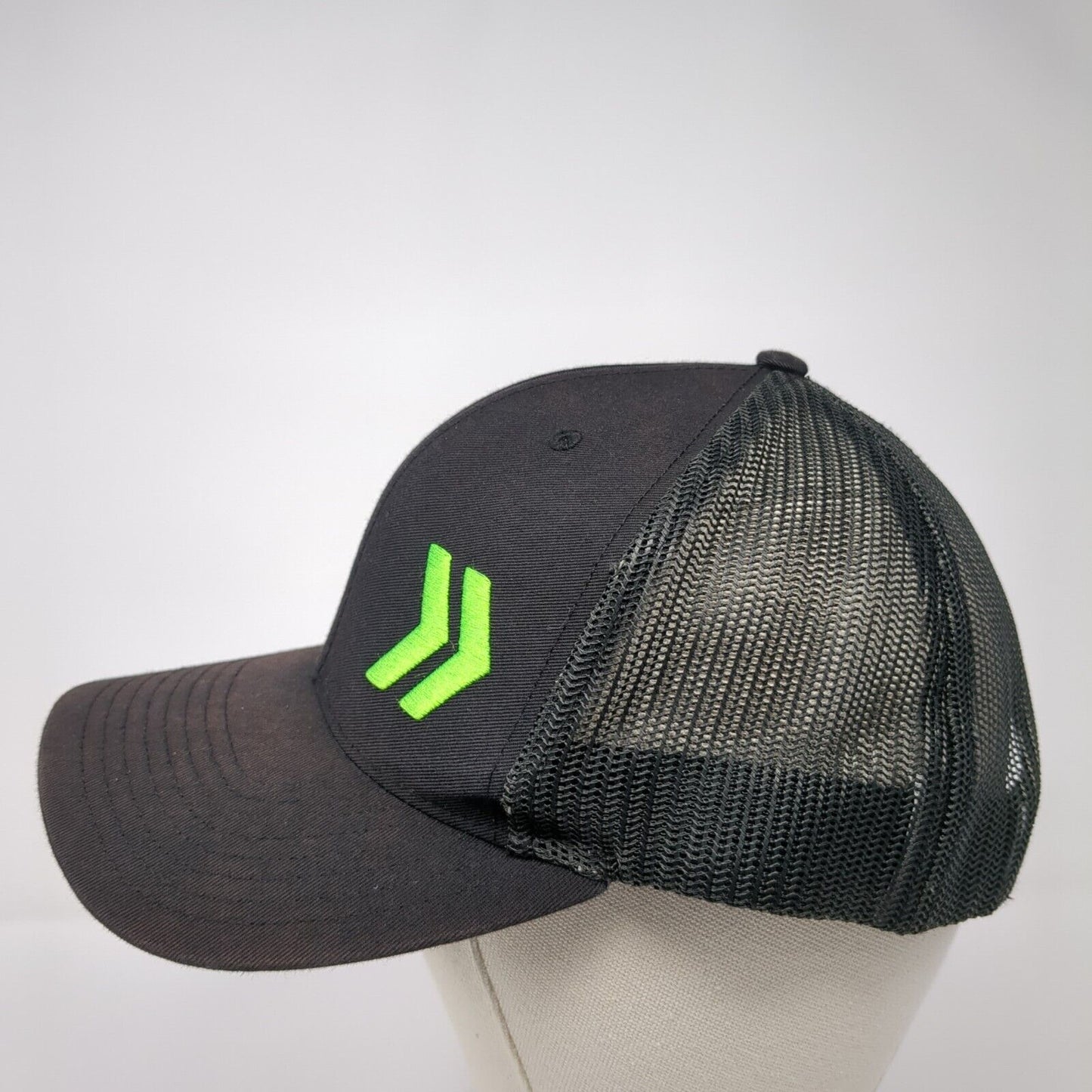 NexTitle Logo Snapback Mesh Back Trucker Hat Black One Size 6 Panel
