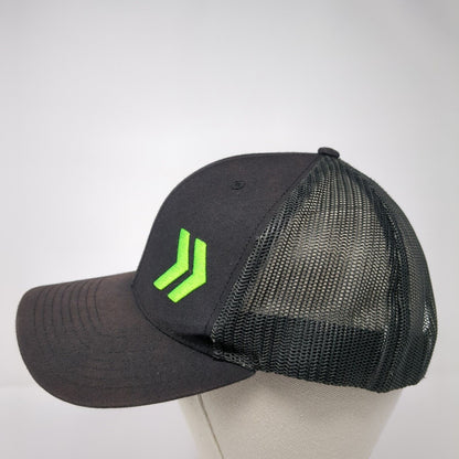 NexTitle Logo Snapback Mesh Back Trucker Hat Black One Size 6 Panel