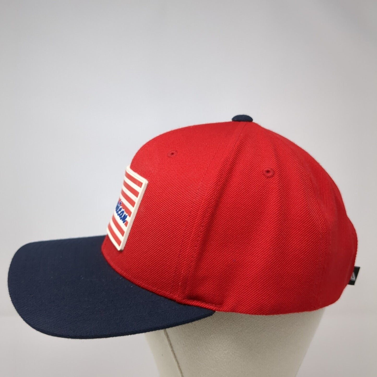 American Flag Strapback Hat Multicolor OS Adjustable Patriotic Pacific Headwear