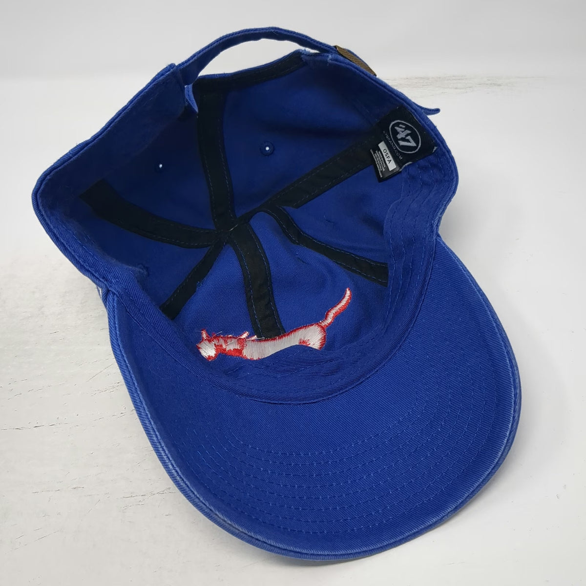'47 Baseball Cap Blue One Size NCAA SMU Mustangs Embroidered Cotton Curved Hat