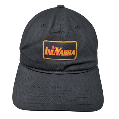 InuYasha Slideback Hat Black One Size Adjustable Vent Holes 6 Panel