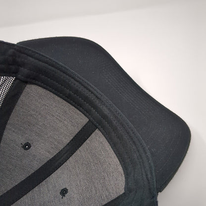 Idaho Snapback Trucker Hat Black OS Adjustable Mesh Back 6 Panel Richardson