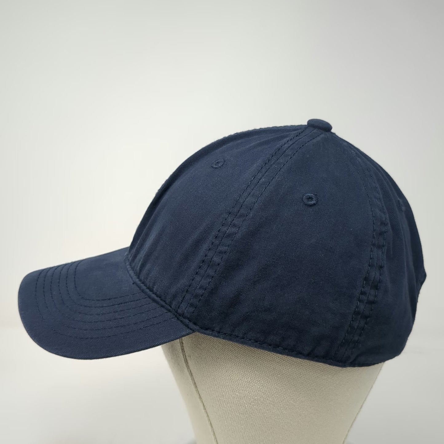 Goodfellow & Co Blue Baseball Cap One Size Leather Strapback Blank Cotton Hat