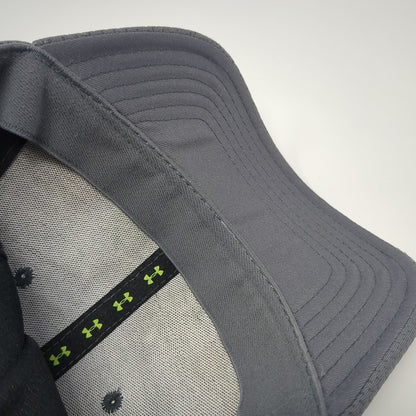 Under Armour Logo Fitted Hat Gray XL Embroidered 6 Panel Vent Holes