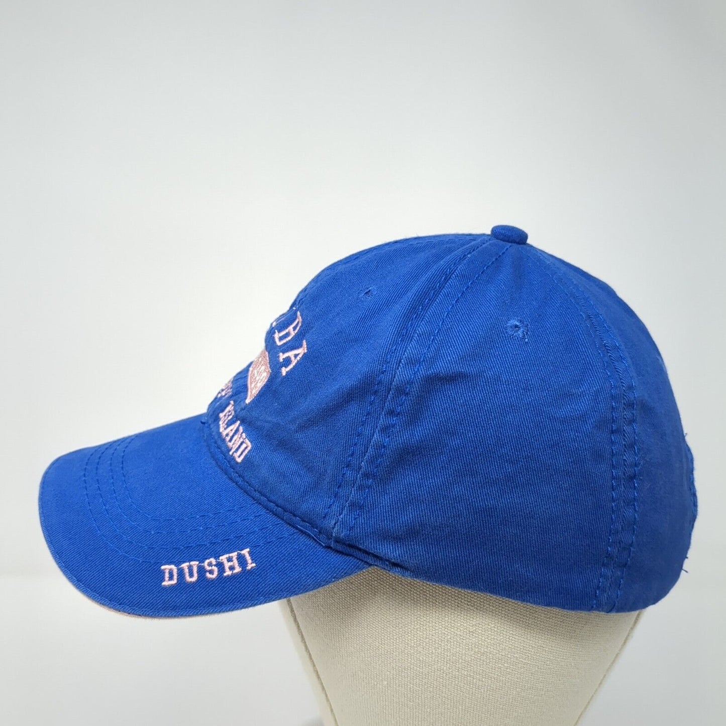 Aruba One Happy Island Est. 1499 Dushi Slideback Hat Blue OS Adjustable Cotton
