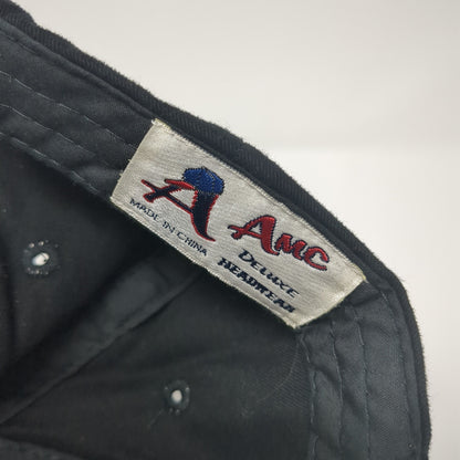 Geico Slideback Hat Black One Size Adjustable Embroidered AMC Deluxe