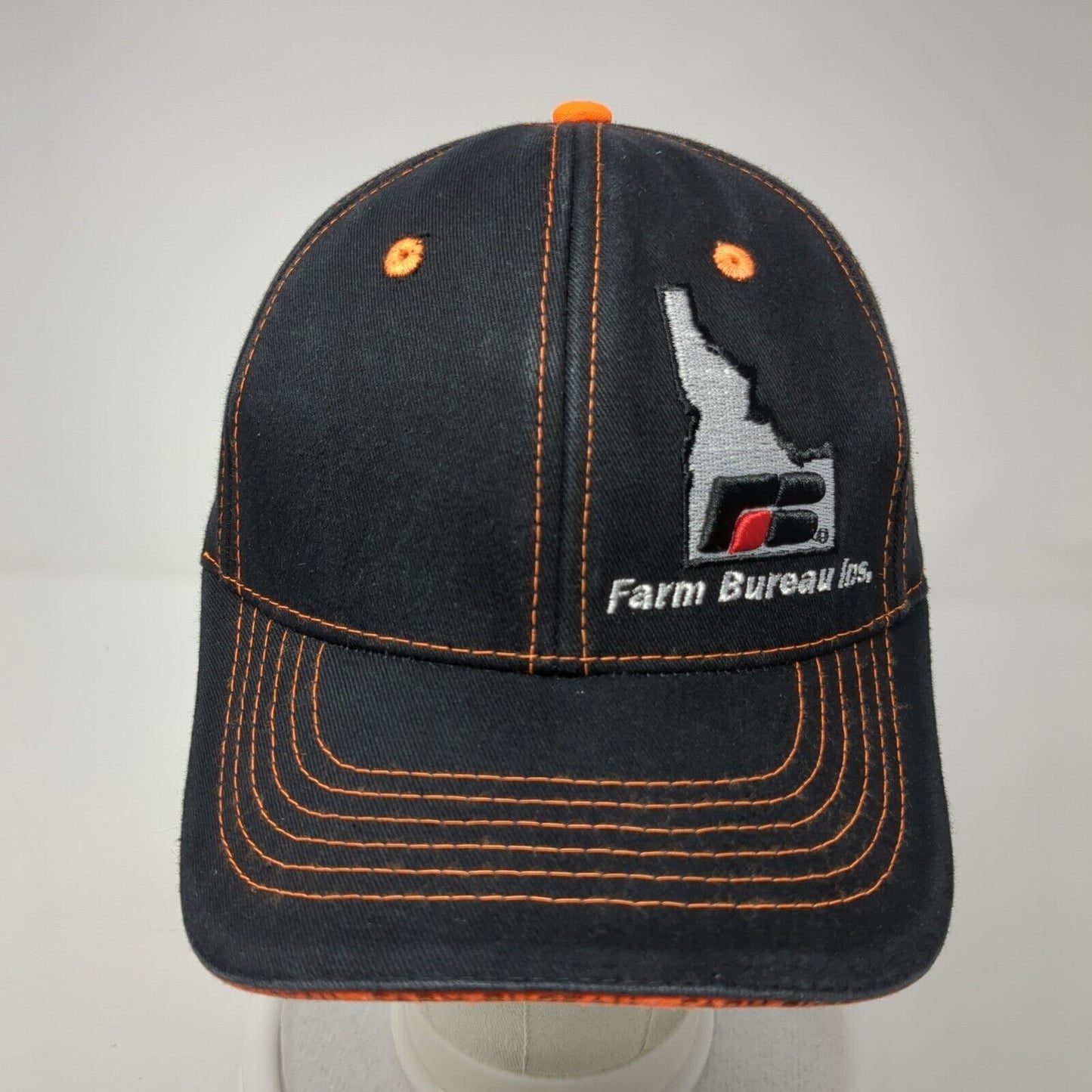Idaho Farm Bureau Ins. Strapback Hat Black One Size Embroidered Solid
