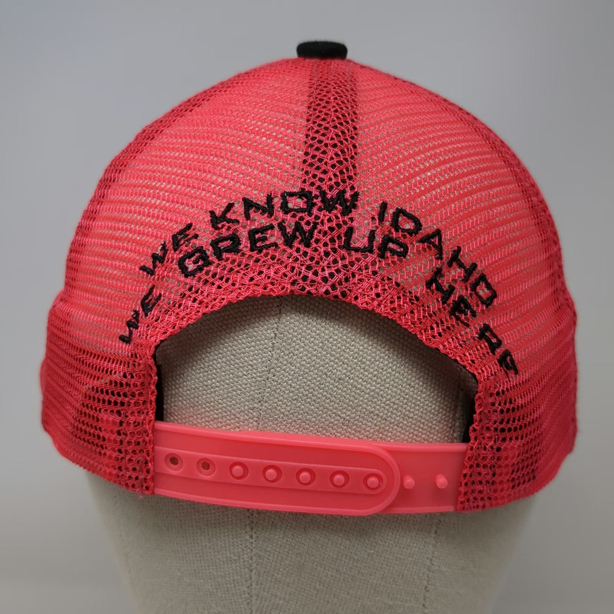 Buck's Bags Trucker Hat Black Red Idaho Farm Bureau Insurance One Size Snapback