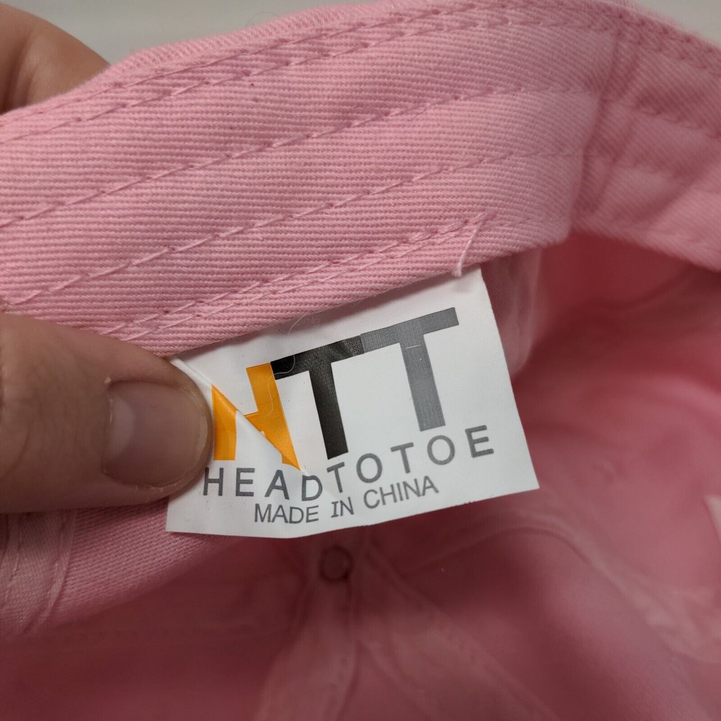 First Mate Anchor Slideback Hat Pink One Size Adjustable Embroidered Headtotoe
