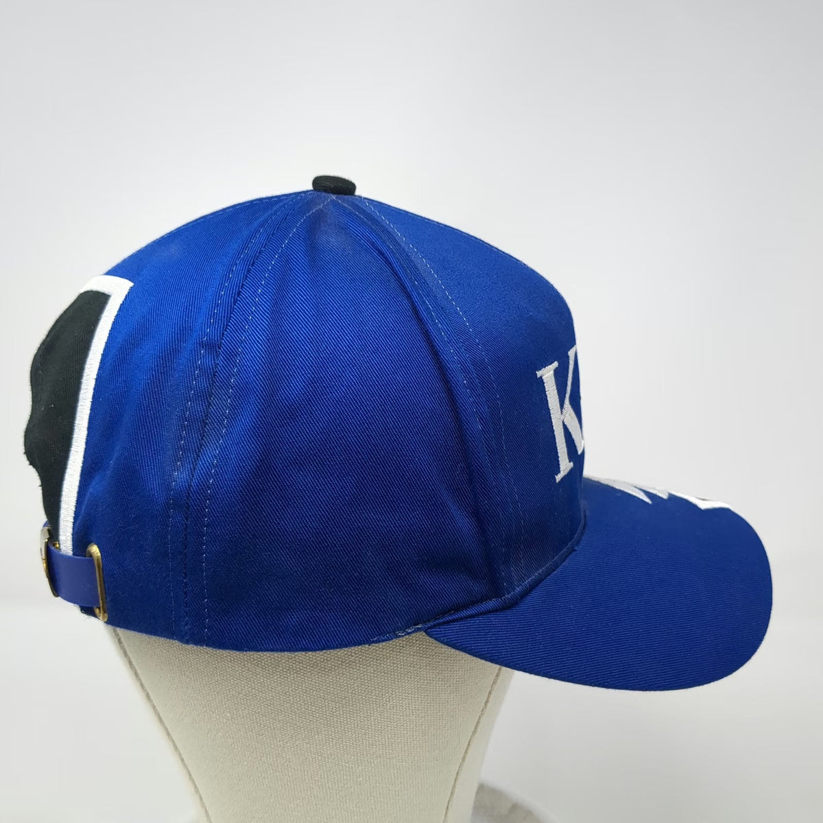 Kati Kodiak Bear Blue Baseball Cap One Size Black Jagged Graphic Alaska Hat