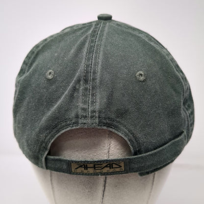 Ahead Baseball Cap Green One Size Jackson Hole Wyoming Est 1914 Strapback Hat