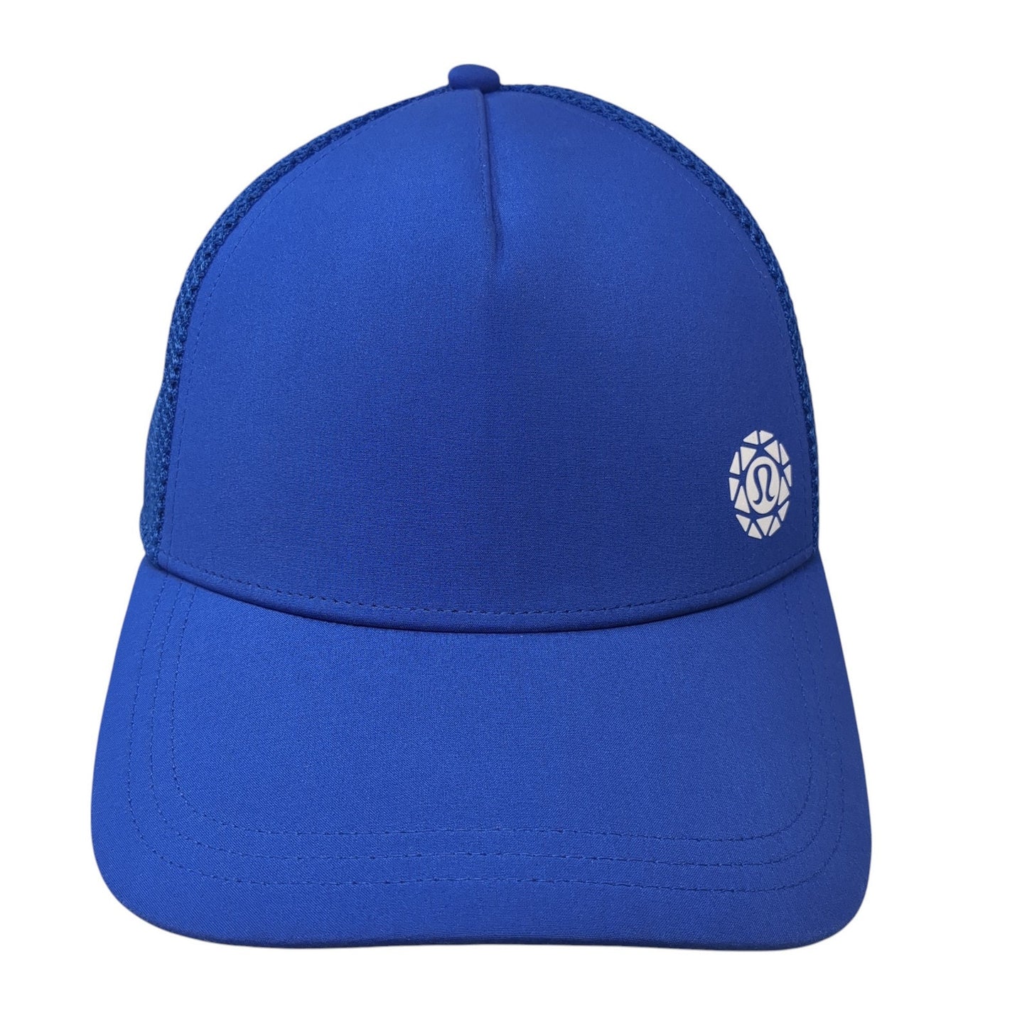 Lululemon Snapback Trucker Hat Blue Small Adjustable Breathable Mesh Back