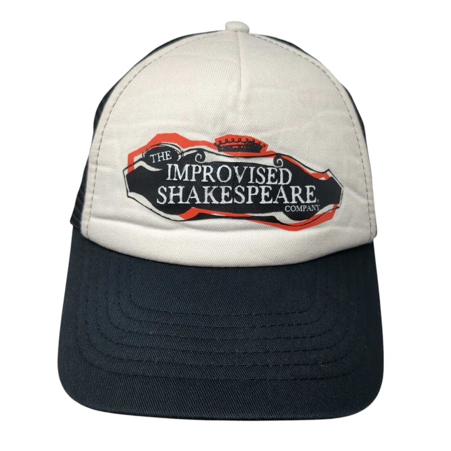 The Improvised Shakespeare Company Snapback Trucker Hat Black OS Adjustable