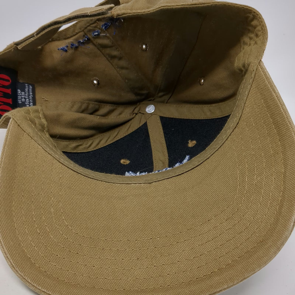 Otto Baseball Cap Brown One Size Strapback Embroidered Paymaster Limosine Hat