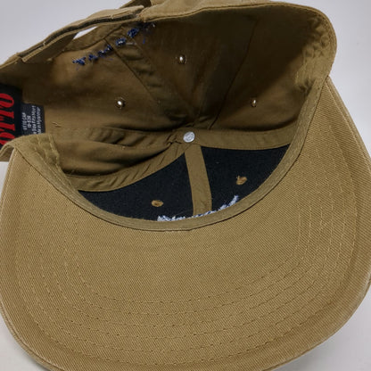 Otto Baseball Cap Brown One Size Strapback Embroidered Paymaster Limosine Hat