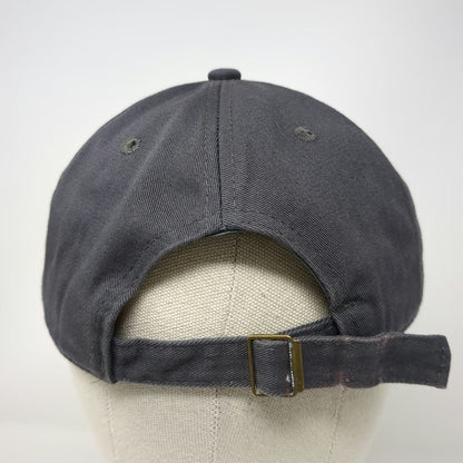 Baseball Cap Gray One Size American Flag Cotton Slideback Hat 6 Panel Adjustable