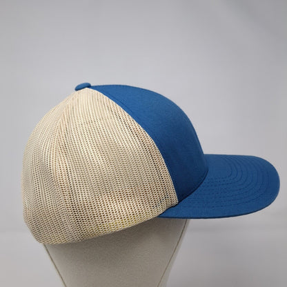 Team Semper Fi Snapback Trucker Hat Blue OS Adjustable Mesh Pacific Headwear