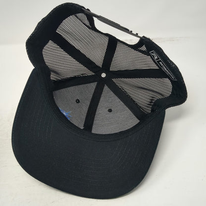 Richardson Trucker Hat Black One Size Secuvant Embroidered Logo Mesh Snapback