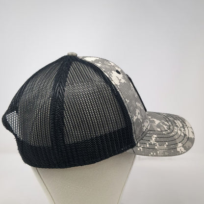 Bioworld Trucker Hat Gray Black One Size Digital Camo U.S. Army Snapback hat