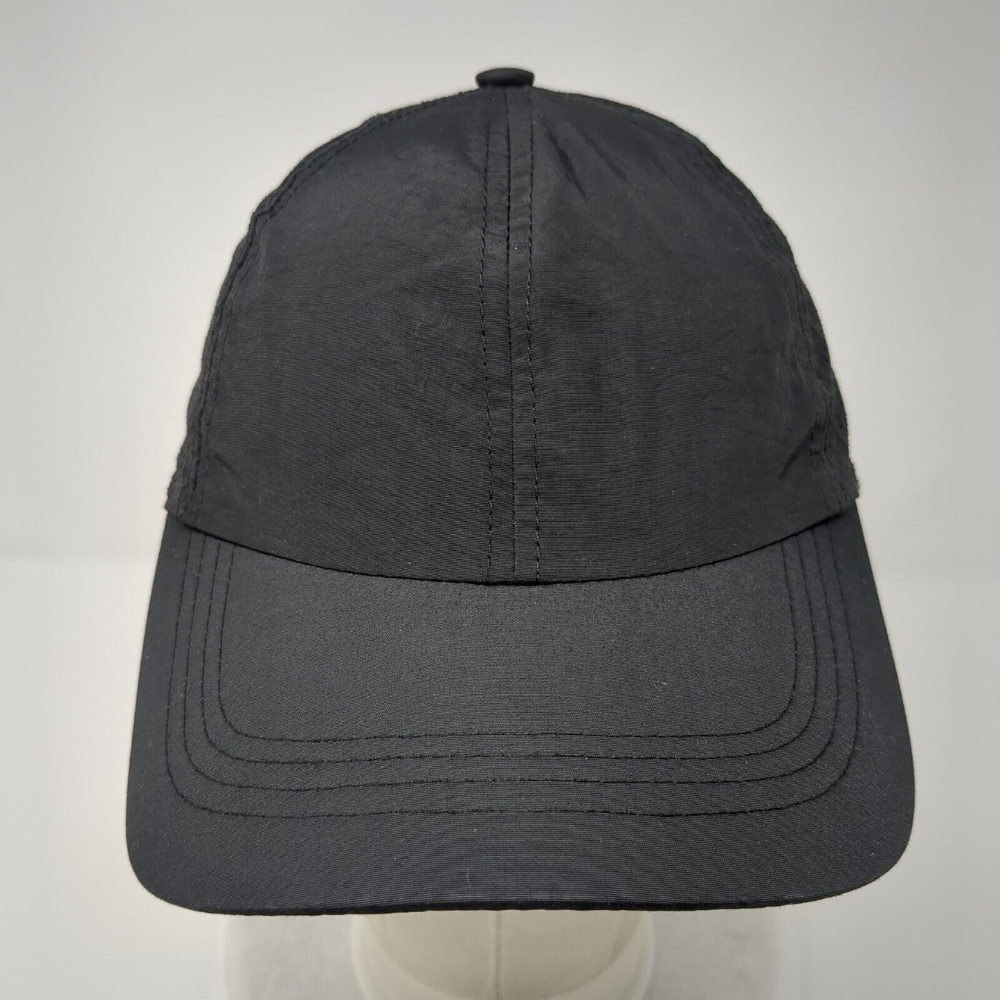 Unbranded Strapback Hat Ponytail Black 57-58cm Adjustable Perforated