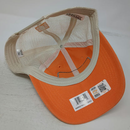 Stihl Trucker Hat Orange One Size Chainsaw Logo Patch Mesh Back Snapback Outdoor