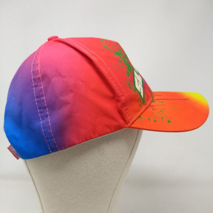 Slurpee Strapback Hat Multicolor OSFA Adjustable Tie Dye Paint Splatter
