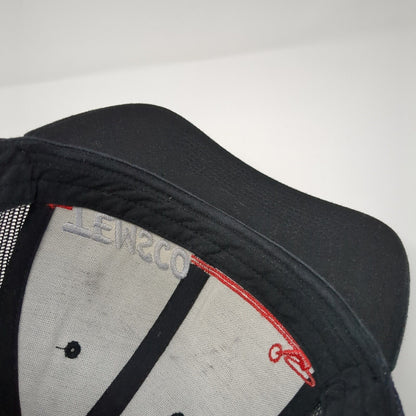 TEMSCO Snapback Trucker Hat Black One Size Adjustable Mesh Back Classics Yupoong