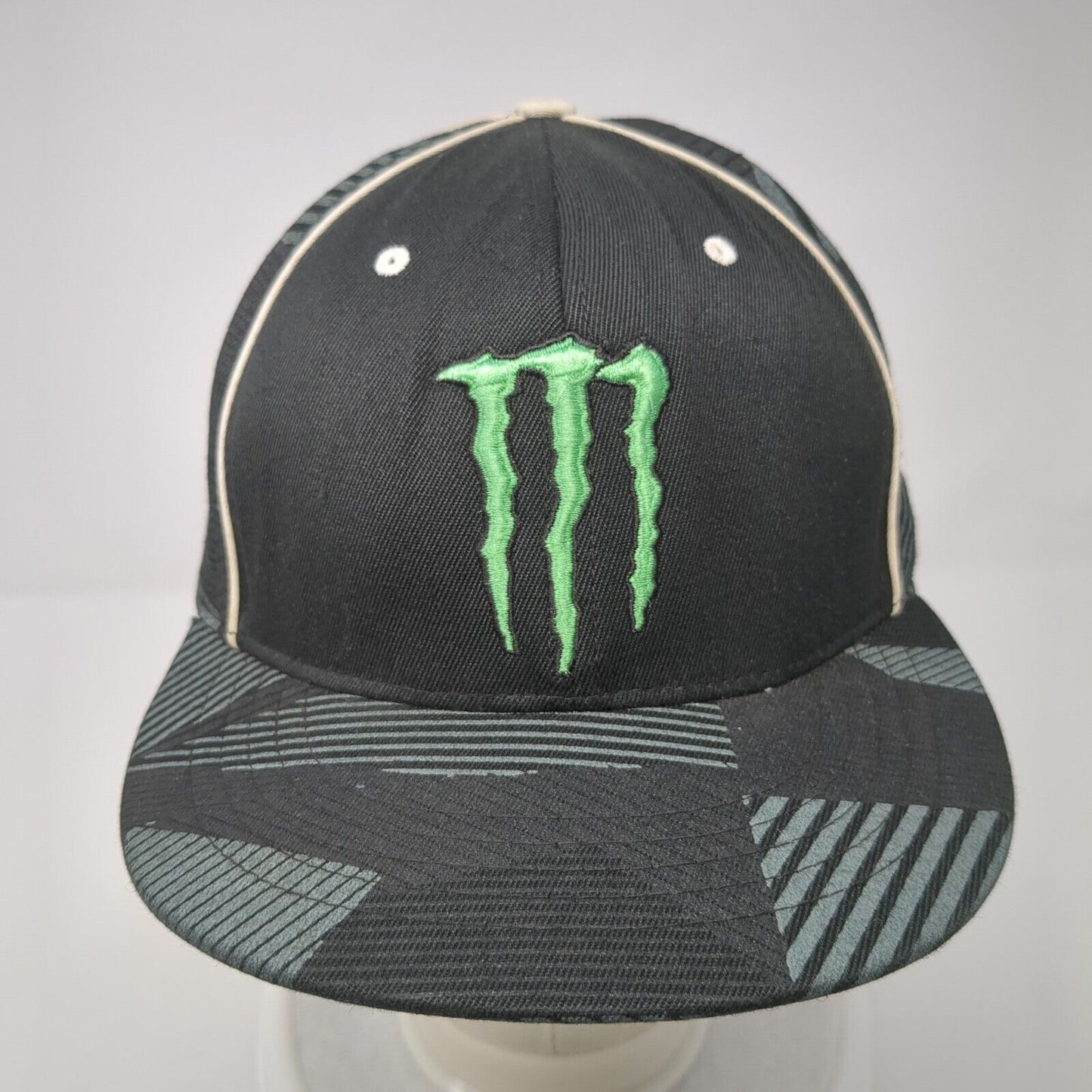 Monster Energy Fitted Hat Multicolor S-M Embroidered Flexfit 6 Panel