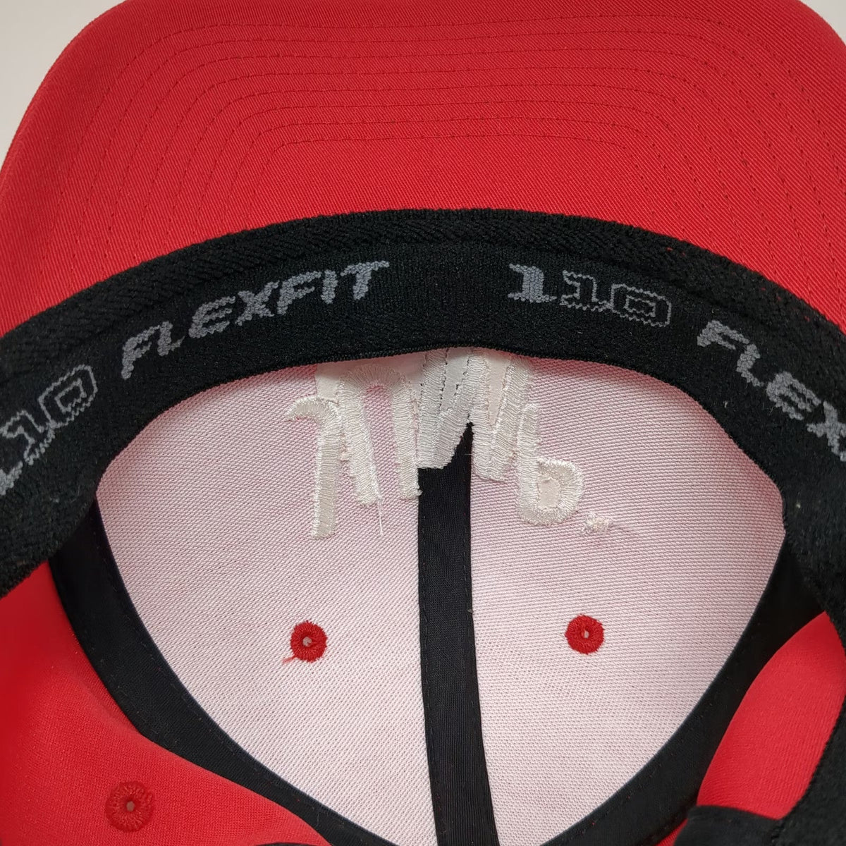 Port Authority Baseball Cap Red One Size Jack's Urban Meeting Place Hat Flexfit