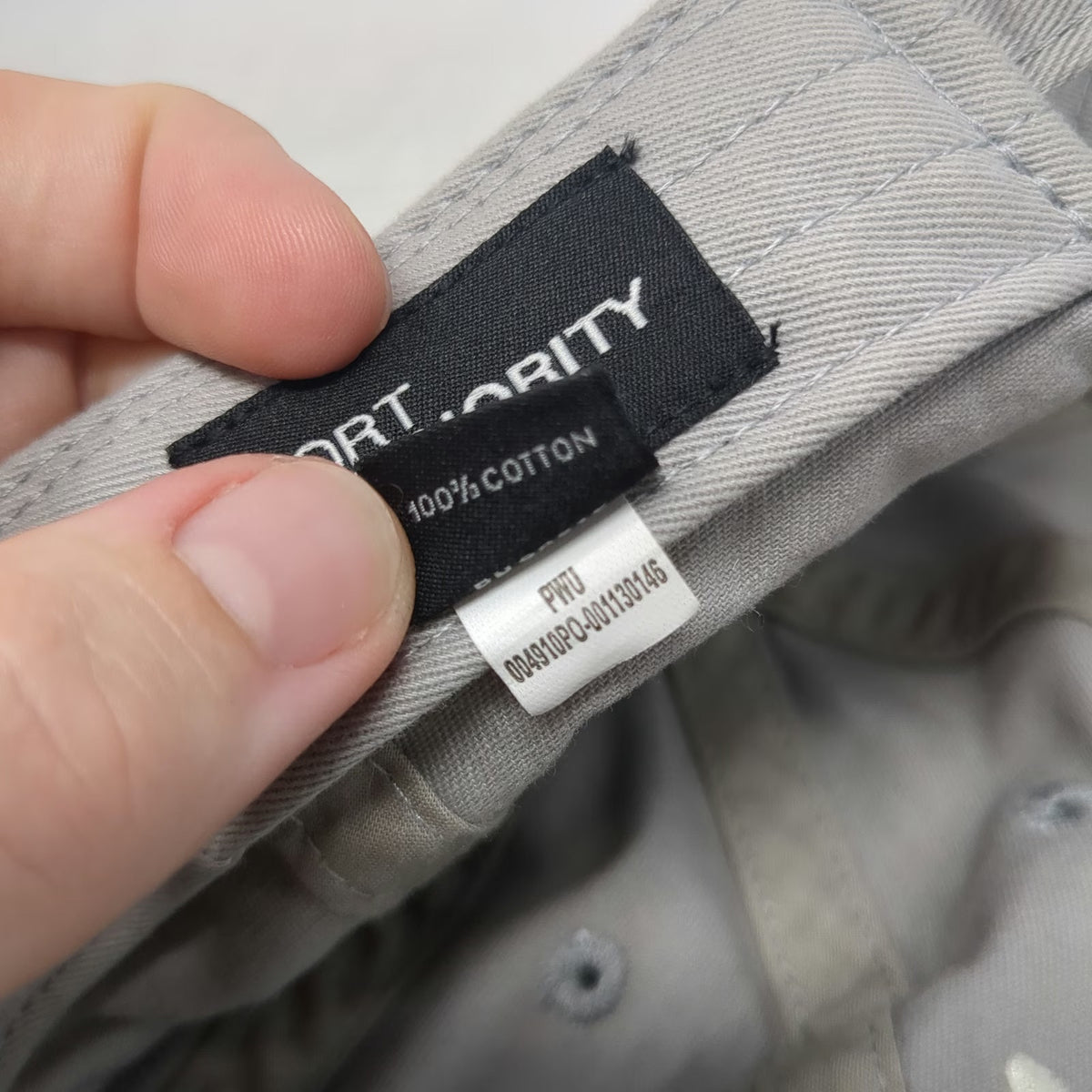 Port Authority Baseball Cap Gray One Size Amys Kitchen Logo Cotton Slideback Hat