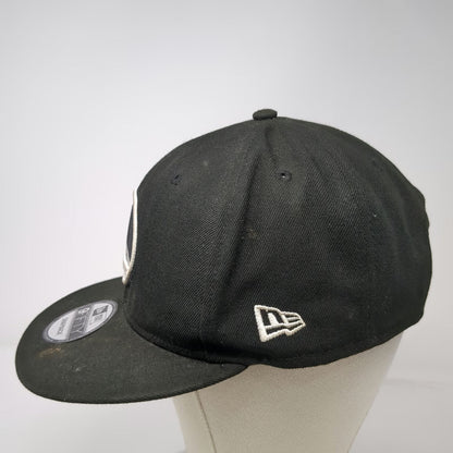 Golden State Warriors NBA New Era Snapback Black One Size 9FIFTY Flat Brim Hat