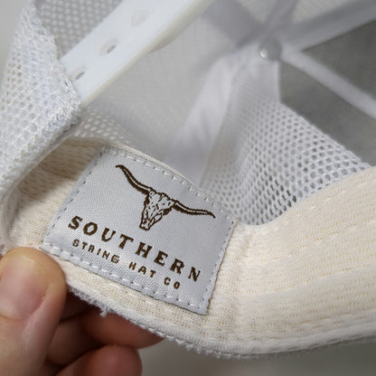 Southern String White One Size Trucker Hat Barefoot Country Music Fest Camo Mesh