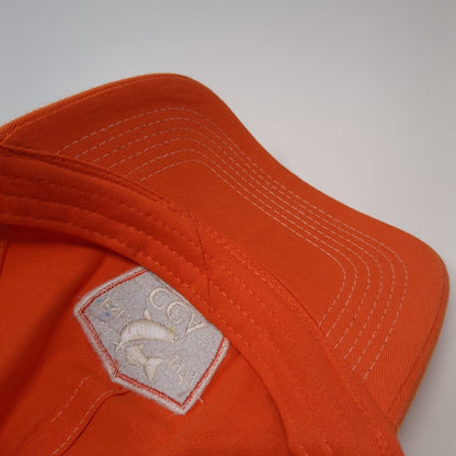 Est. 1977 CCA Snapback Trucker Hat Orange One Size Mesh Back Headwear