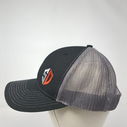 Salute Apparel Snapback Trucker Hat Black One Size Embroidered Logo