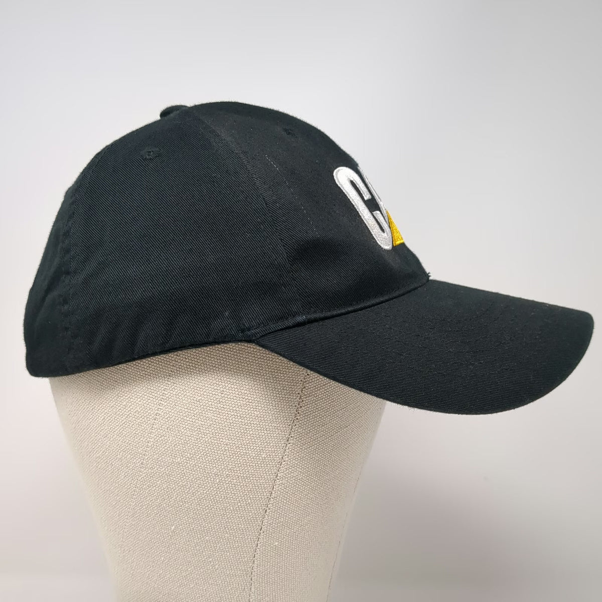 Caterpillar Baseball Cap Black One Size Embroidered Logo Cotton Strapback Hat
