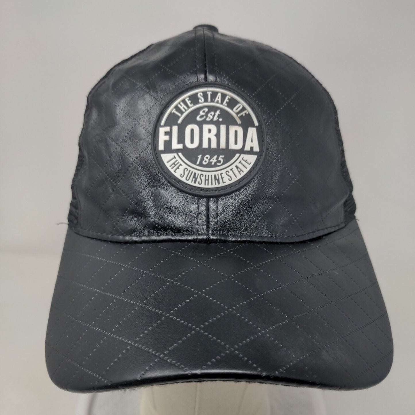 The Stae of Florida The Sunshine State Snapback Hat Black One Size Adjustable