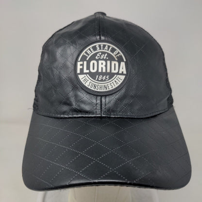 The Stae of Florida The Sunshine State Snapback Hat Black One Size Adjustable
