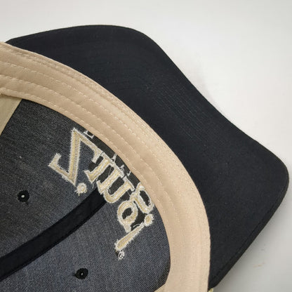 Richardson Trucker Hat Black Beige One Size Zing Fungicide Gowan USA Snapback