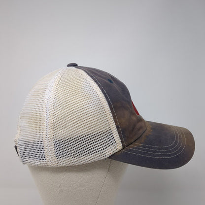 Costa Del Mar Logo Strapback Trucker Hat Blue One Size Mesh Back 6 Panel