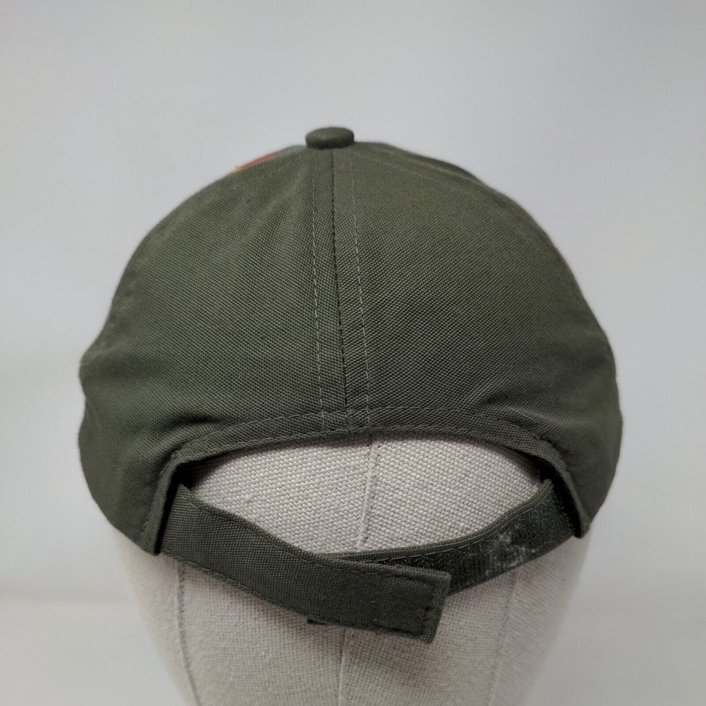 Boy Scouts Of America Webelo Strapback Hat Green S-M Embroidered Plaid 6 Panel
