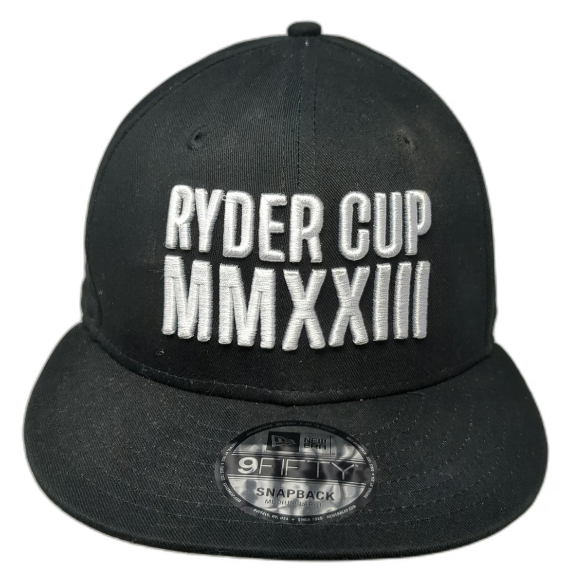 New Era 9FIFTY Snapback Black L Ryder Cup 2023 MMXXIII Marco Simone Hat W/Tags