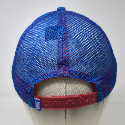 Tyler's Trucker Hat Blue One Size Texas State Patch Mesh Back Snapback White Red