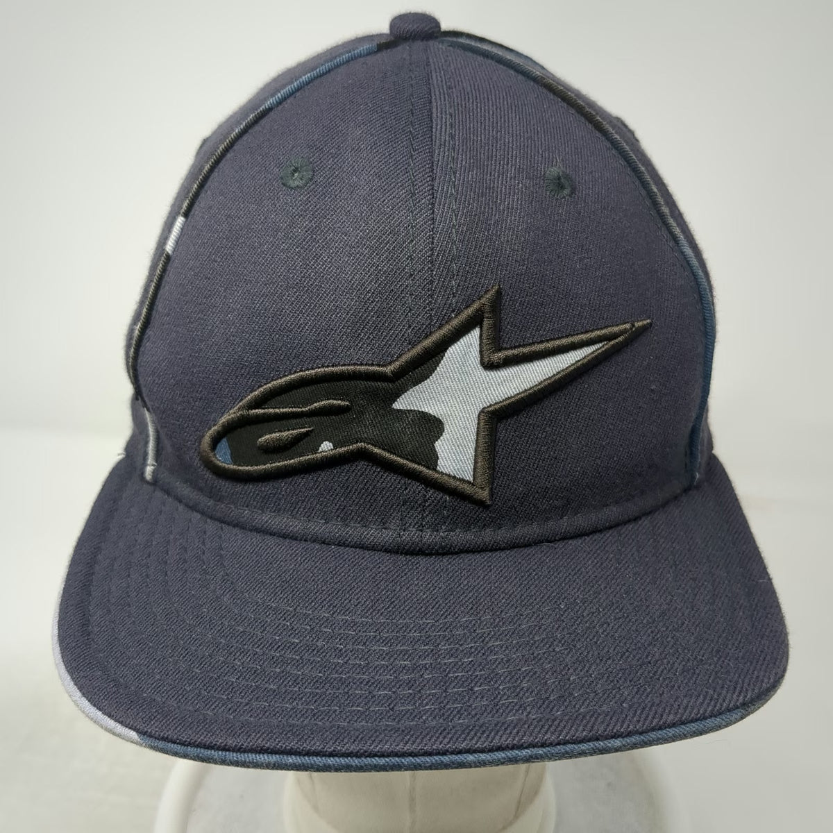 Alpinestars Baseball Cap Gray M Camo Under Brim Stretch Fit Embroidered Logo hat