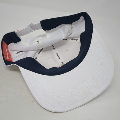 Birddogs Baseball Cap White One Size Performance Slideback Hummingbird Logo Hat