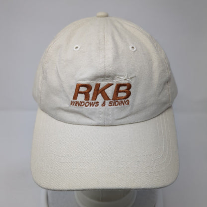 RKB Windows & Siding Slideback Hat Tan One Size Adjustable Embroidered Sportcap