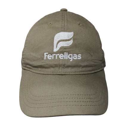 Ferrellgas Slideback Hat Tan One Size Embroidered Adjustable Cintas