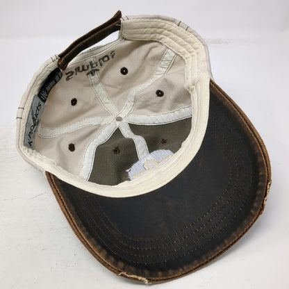 K-Products Simplot Baseball Cap Gray Brown One Size Contrast Stitching Hat